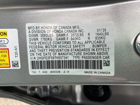 New 2026 Honda Civic Sport image 18