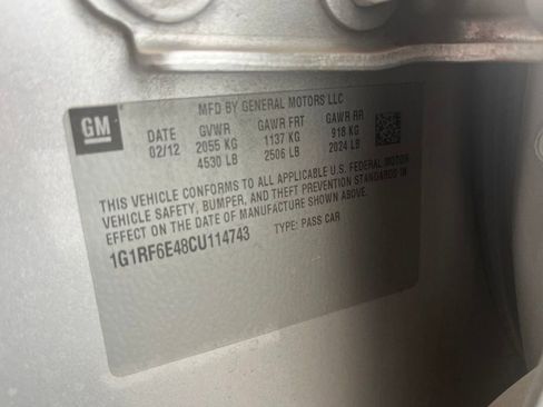 Used 2012 Chevrolet Volt Premium w/ Premium Trim Package FWD image 9