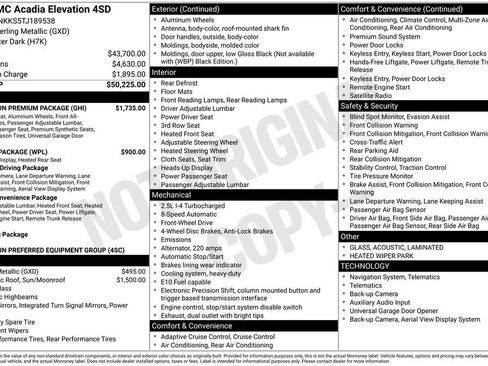 New 2026 GMC Acadia Elevation w/ Elevation Premium Package image 4