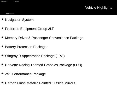 Used 2023 Chevrolet Corvette Stingray Preferred Cpe w/ Z51 Performance Package RWD image 5