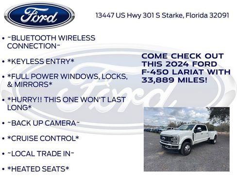 Certified 2024 Ford F450 Lariat w/ Lariat Ultimate Package image 12