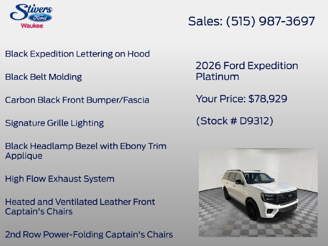 Used 2026 Ford Expedition Platinum w/ Stealth Performance Package AWD/4WD image 34