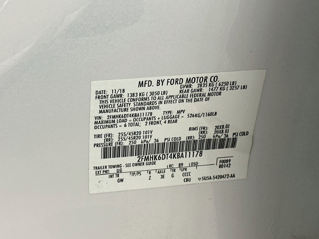 Certified 2019 Ford Flex Limited w/ Equipment Group 303A AWD/4WD image 33