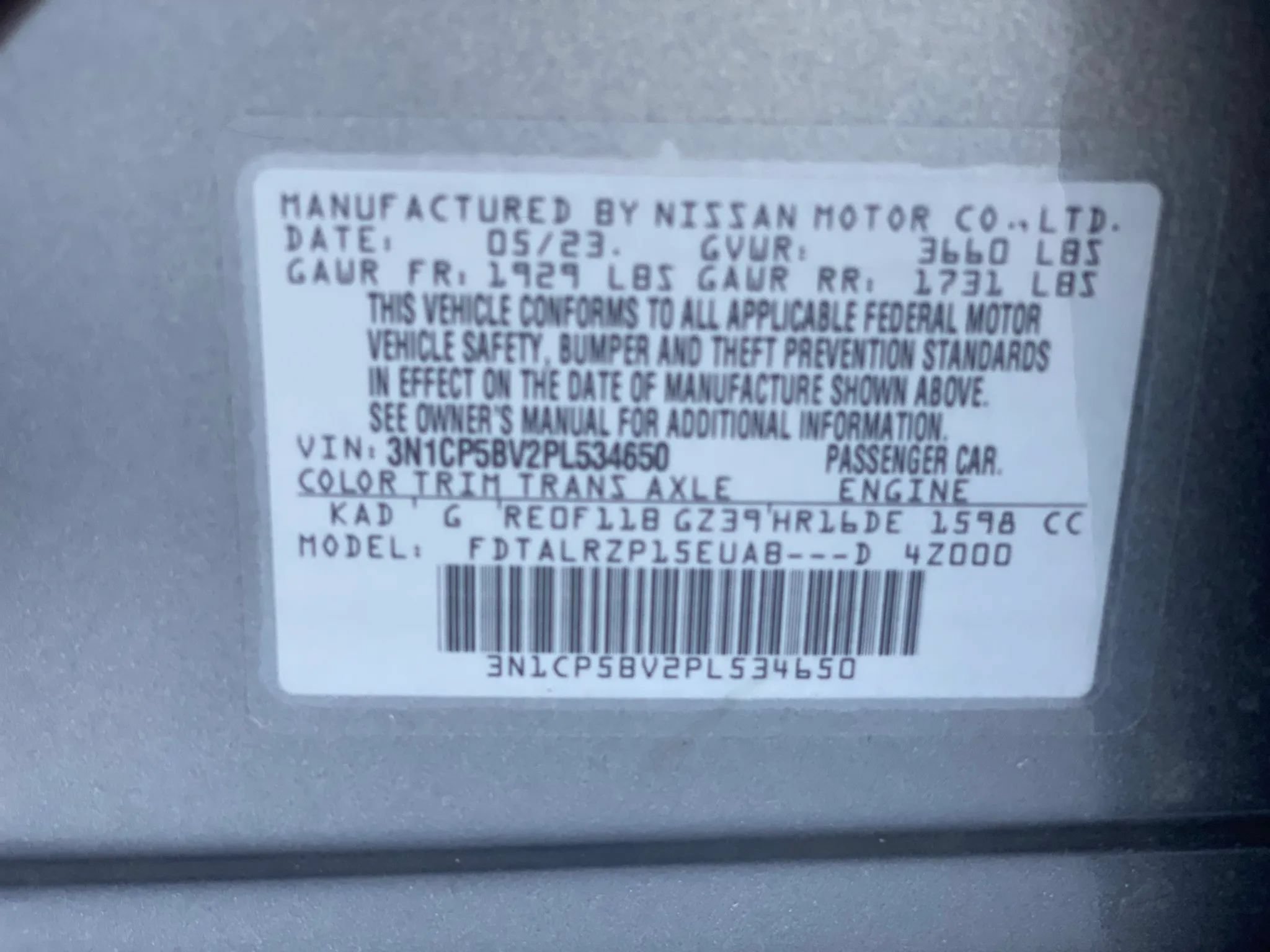 Used 2023 Nissan Kicks S FWD image 31