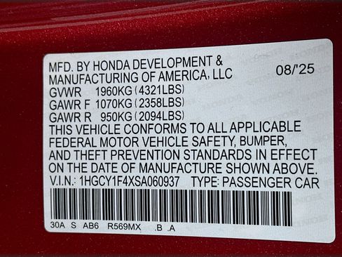 Used 2025 Honda Accord SE image 12