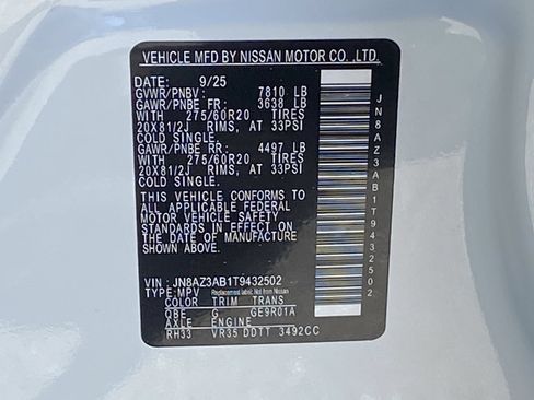 Certified 2026 INFINITI QX80 Pure w/ Cargo Package AWD/4WD image 35