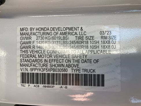 Certified 2023 Honda Ridgeline RTL image 51