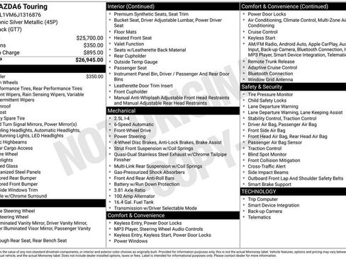 Used 2018 MAZDA MAZDA6 Touring image 2