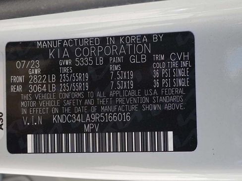 Used 2024 Kia EV6 Wind w/ Wind Technology Package RWD image 55
