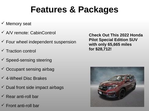 Certified 2022 Honda Pilot Special Edition image 12