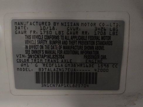 Used 2019 Nissan Versa S Plus FWD image 33