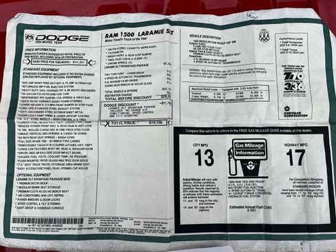 Used 1994 Dodge Ram 1500 Truck 2WD Regular Cab image 82