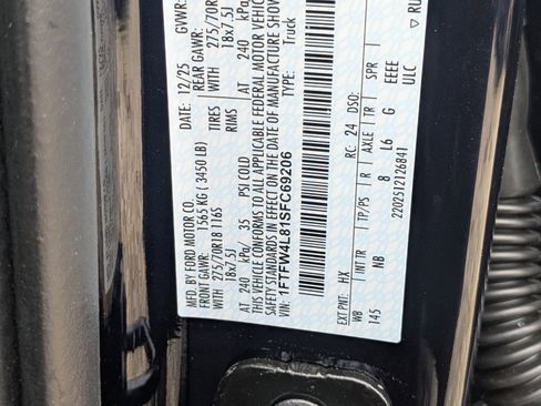 New 2025 Ford F150 Tremor w/ Equipment Group 402A High image 20