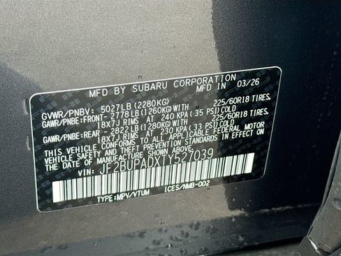 New 2026 Subaru Outback Premium AWD/4WD image 29