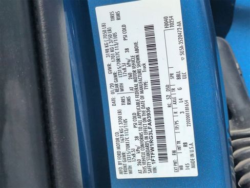 Used 2020 Ford F150 Raptor w/ Equipment Group 802A Luxury image 37