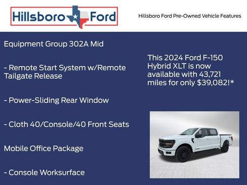Certified 2024 Ford F150 XLT w/ Equipment Group 302A MID AWD/4WD image 13
