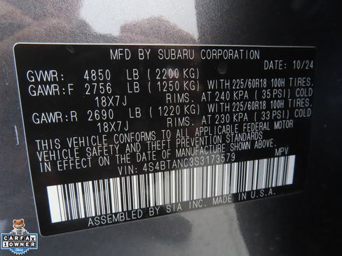 Used 2025 Subaru Outback Limited w/ Popular Package #2 AWD/4WD image 29