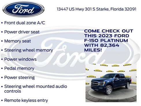 Certified 2023 Ford F150 Platinum w/ Max Trailer Tow Package image 27