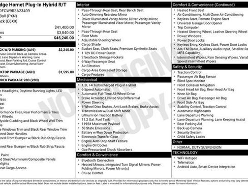 New 2024 Dodge Hornet R/T w/ Tech Pack w/o Parking image 4