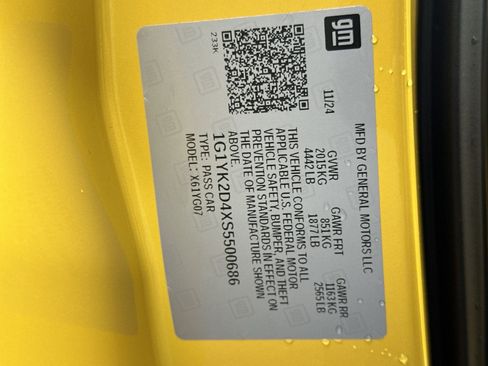 Used 2025 Chevrolet Corvette E-Ray w/ Battery Protection Package AWD/4WD image 35