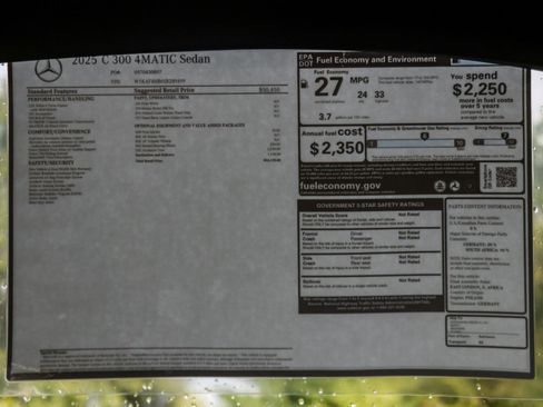 New 2025 Mercedes-Benz C 300 4MATIC Sedan image 15