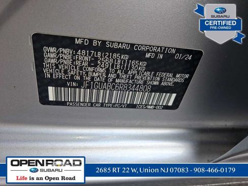 Certified 2024 Subaru Impreza 2.0i AWD/4WD image 36