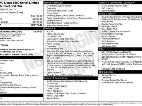 Used 2022 GMC Sierra 1500 Denali w/ Denali Premium Package AWD/4WD image 5