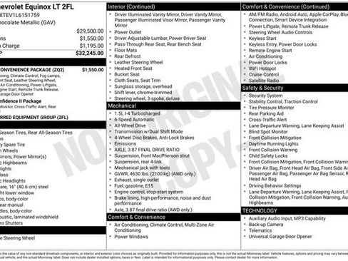 Used 2020 Chevrolet Equinox LT w/ Driver Convenience Package image 36