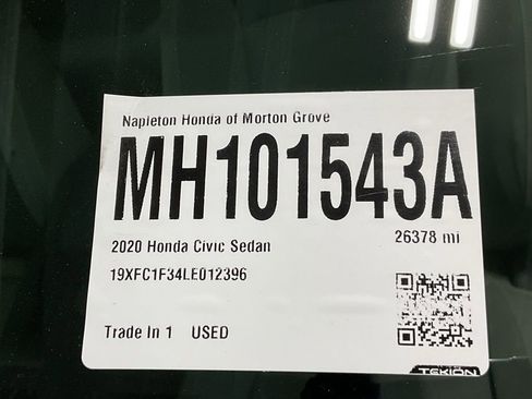 Certified 2020 Honda Civic EX image 34