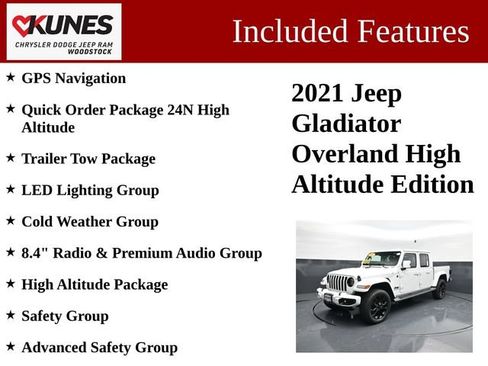 Used 2021 Jeep Gladiator Overland AWD/4WD image 3
