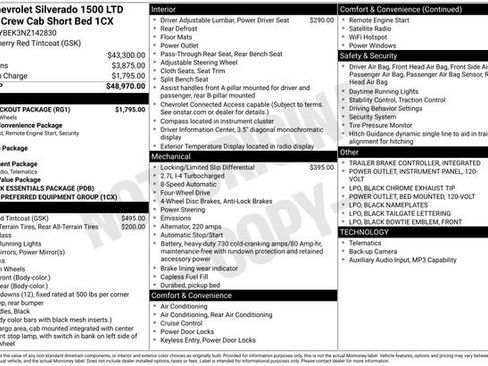 Used 2022 Chevrolet Silverado 1500 Custom w/ LPO, Blackout Package AWD/4WD image 31
