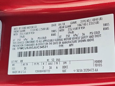 Used 2018 Ford Escape Titanium AWD/4WD image 42