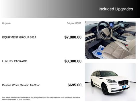 Used 2020 Lincoln Aviator Grand Touring w/ Equipment Group 301A AWD/4WD image 5