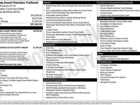 Used 2018 Jeep Grand Cherokee Trailhawk w/ Trailhawk Luxury Group image 5