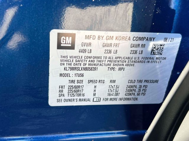 Used 2022 Chevrolet TrailBlazer LT w/ Driver Confidence Package AWD/4WD image 33