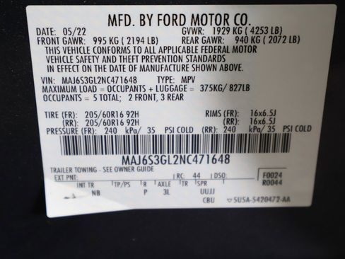 Used 2022 Ford EcoSport SE image 48