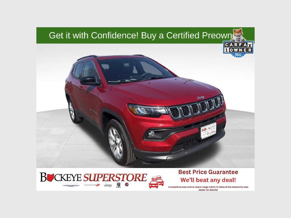 Certified 2025 Jeep Compass Latitude w/ Sun & Sound Group AWD/4WD 360° Tour