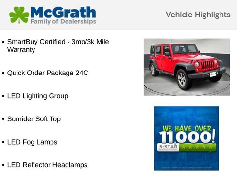 Used 2018 Jeep Wrangler Unlimited Sport w/ LED Lighting Group image 5