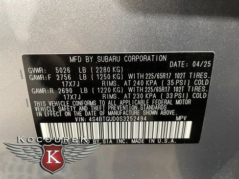 Used 2025 Subaru Outback Wilderness image 27