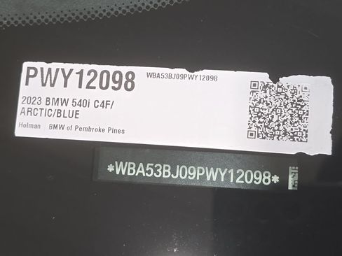 Certified 2023 BMW 540i w/ M Sport Package RWD image 24