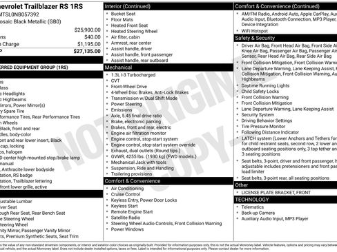 Used 2022 Chevrolet TrailBlazer RS image 5