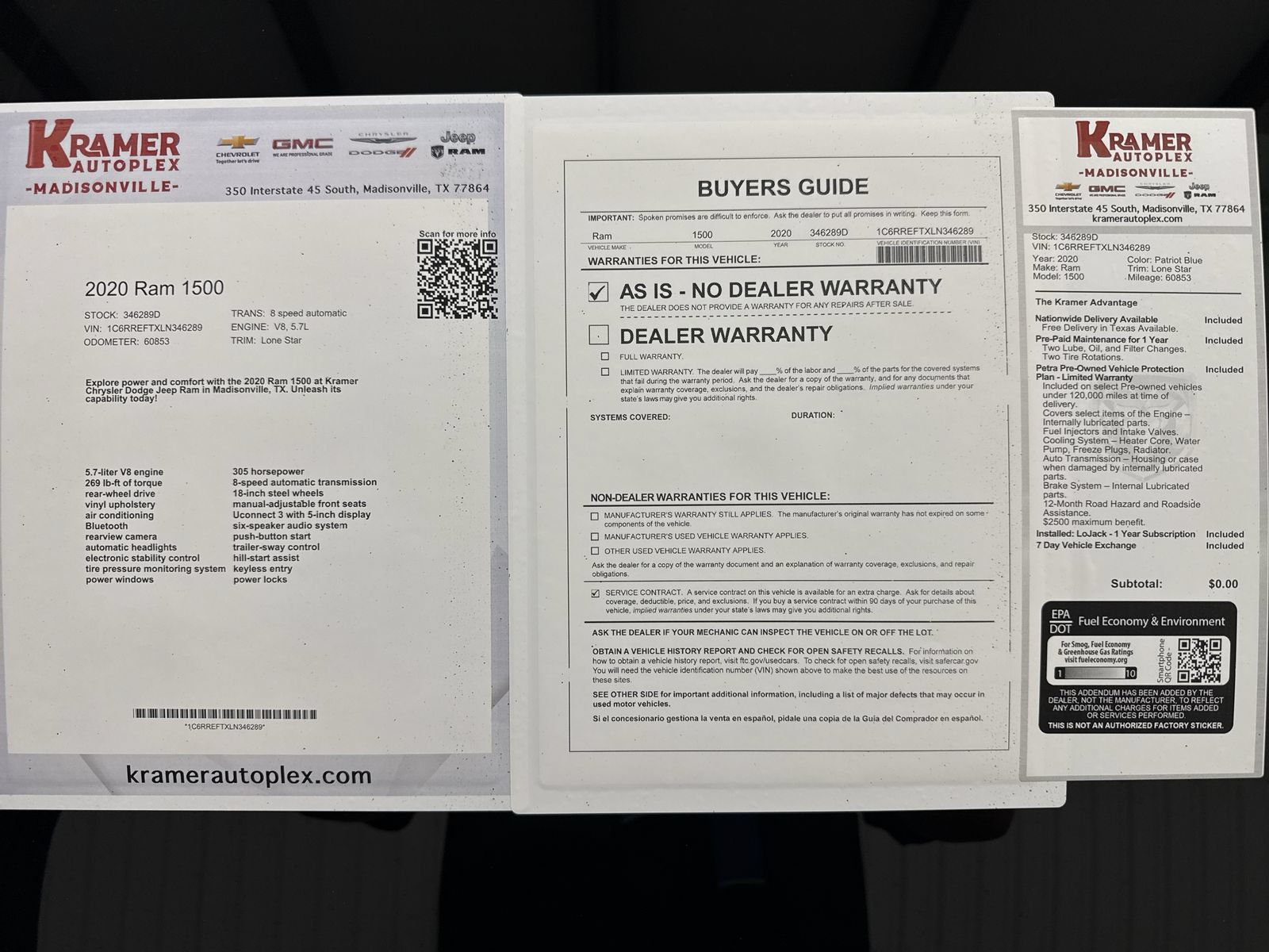 Used 2020 RAM 1500 Lone Star RWD image 35