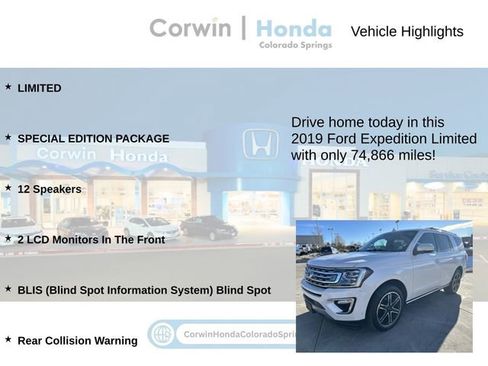 Used 2019 Ford Expedition Limited w/ Special Edition Package image 7
