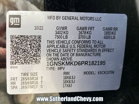 Used 2023 Chevrolet Tahoe LS w/ Driver Alert Package image 51