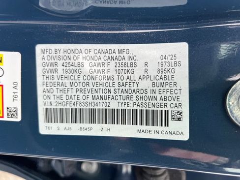 Used 2025 Honda Civic Sport image 17