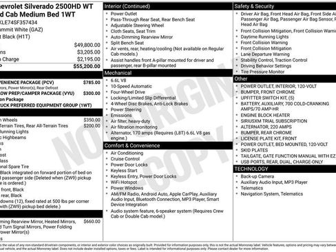 New 2025 Chevrolet Silverado 2500 W/T w/ WT Convenience Package AWD/4WD image 4