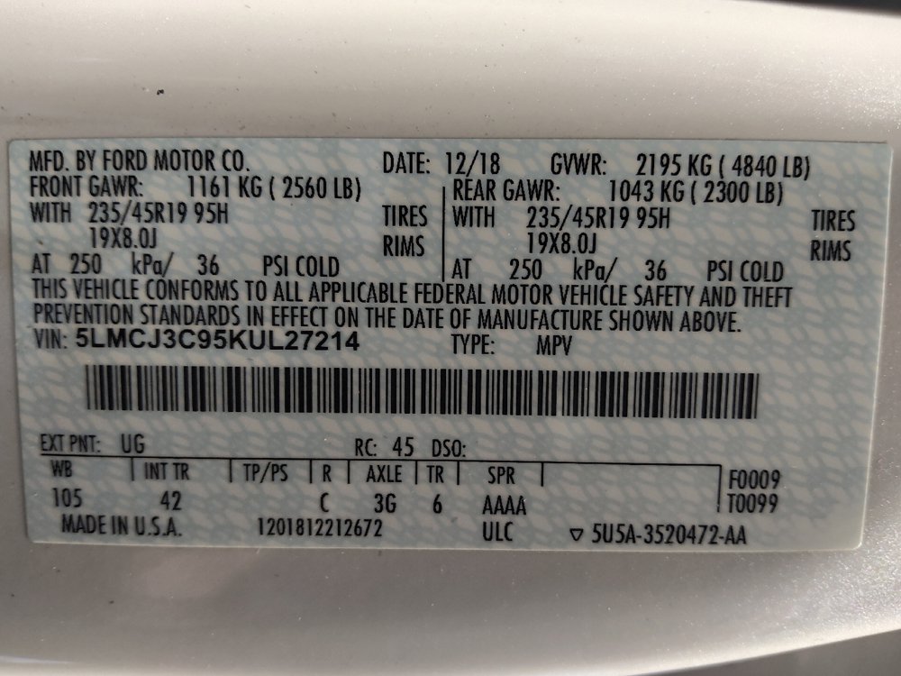 Used 2019 Lincoln MKC Reserve w/ MKC Climate Package FWD image 33