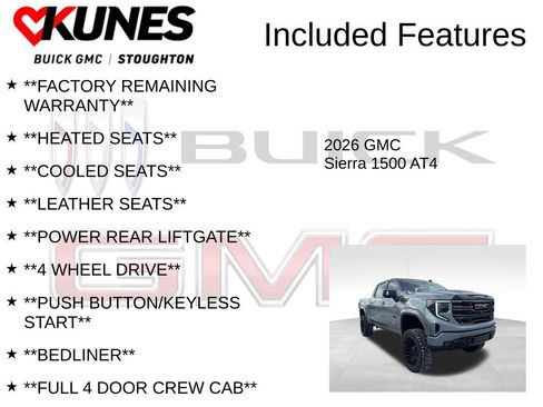 New 2026 GMC Sierra 1500 AT4 w/ Technology Package AWD/4WD image 3