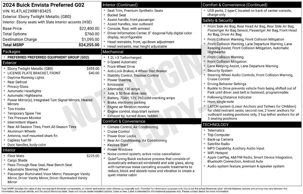 Used 2024 Buick Envista Preferred FWD image 32