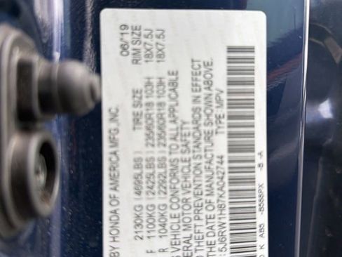 Used 2019 Honda CR-V EX-L image 2